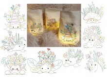 Stickserie ITH - Lichtbeutel magische Frühlingsfreunde